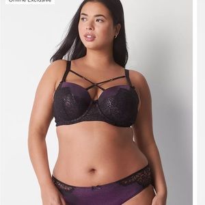 Foiled balconette lane Bryant bra